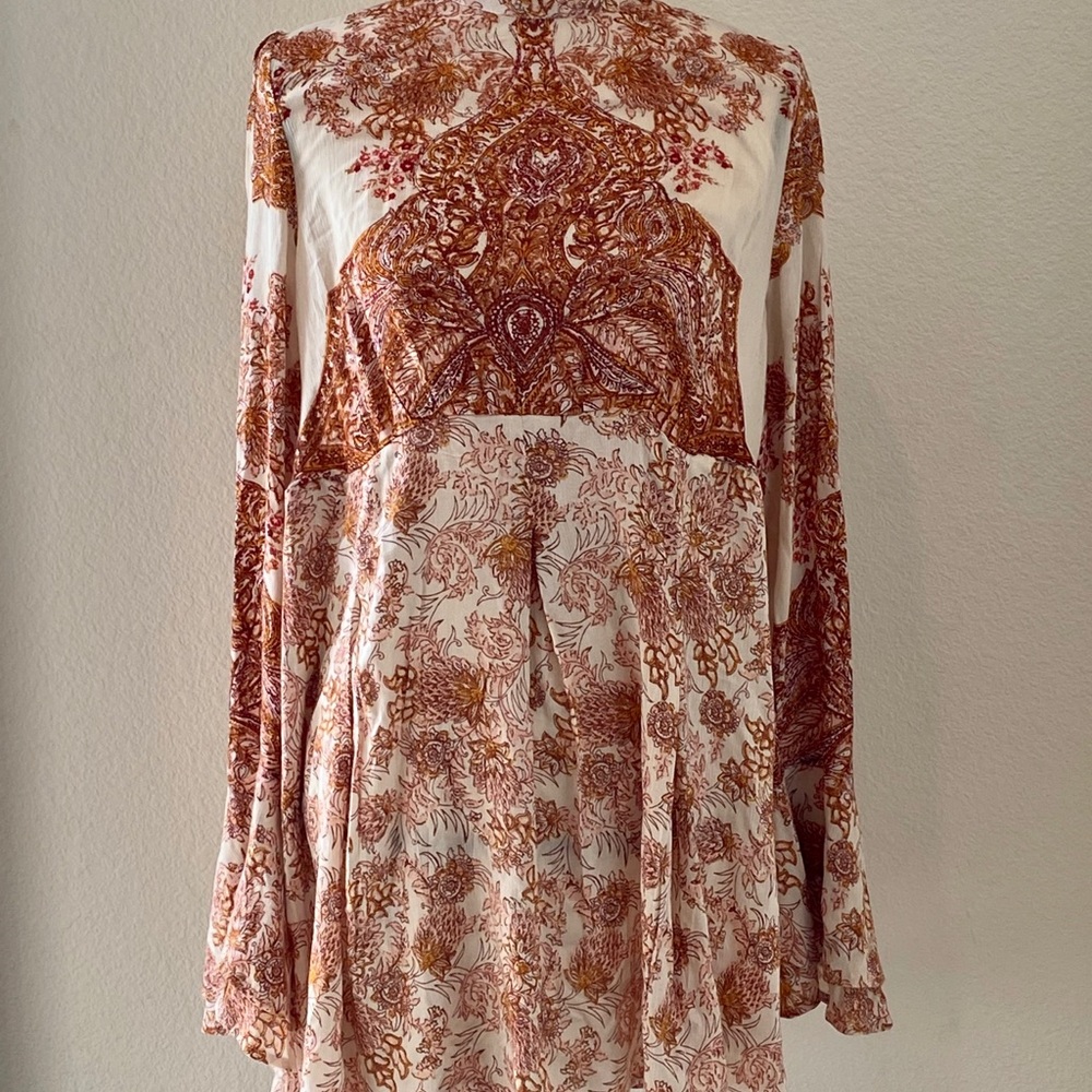BoHo Floral Tunic Top by FREE PEOPLE | Size L